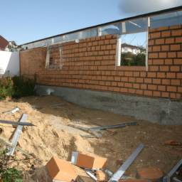 Agrandissement terrasse pour espace de jeu pour enfants Gaillard